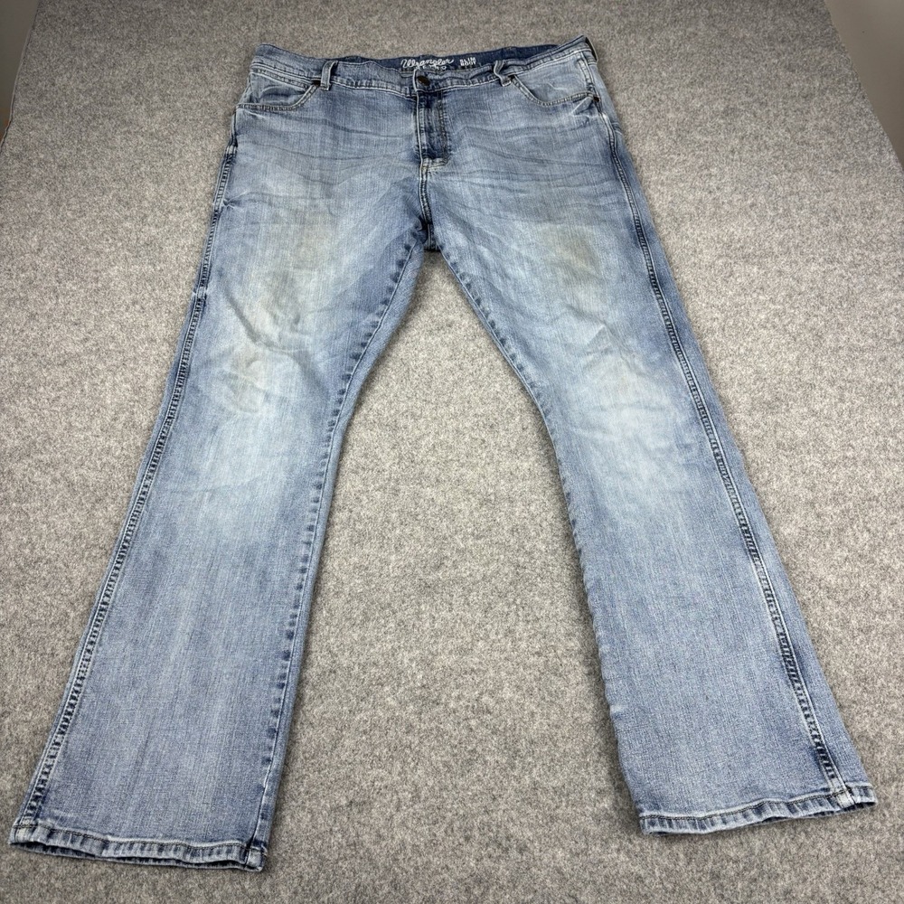 Wrangler Retro Jeans Mens 40x34 Slim Boot Medium Wash Western Rodeo‎ Blue Denim